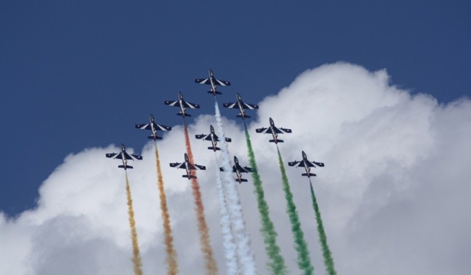 Le Frecce Tricolori e il video d’addestramento a Ghedi