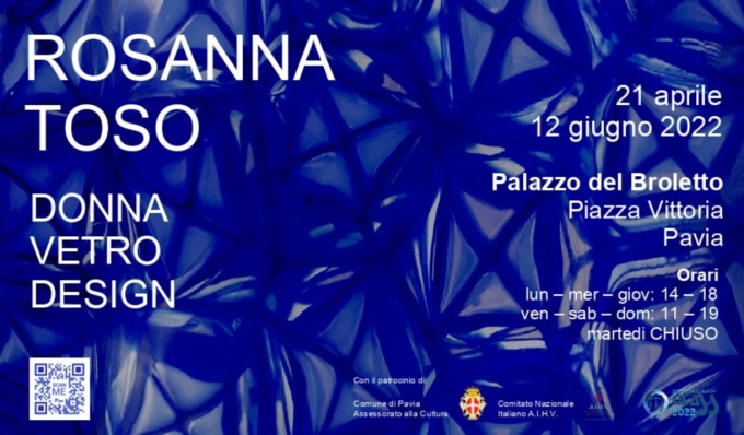 Rosanna Toso: Donna. Vetro. Design. Dal 21 aprile a Palazzo Broletto