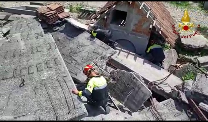 Il video dell’esercitazione del nucleo Usar dei vigili del fuoco, in campo anche le squadre di Pavia