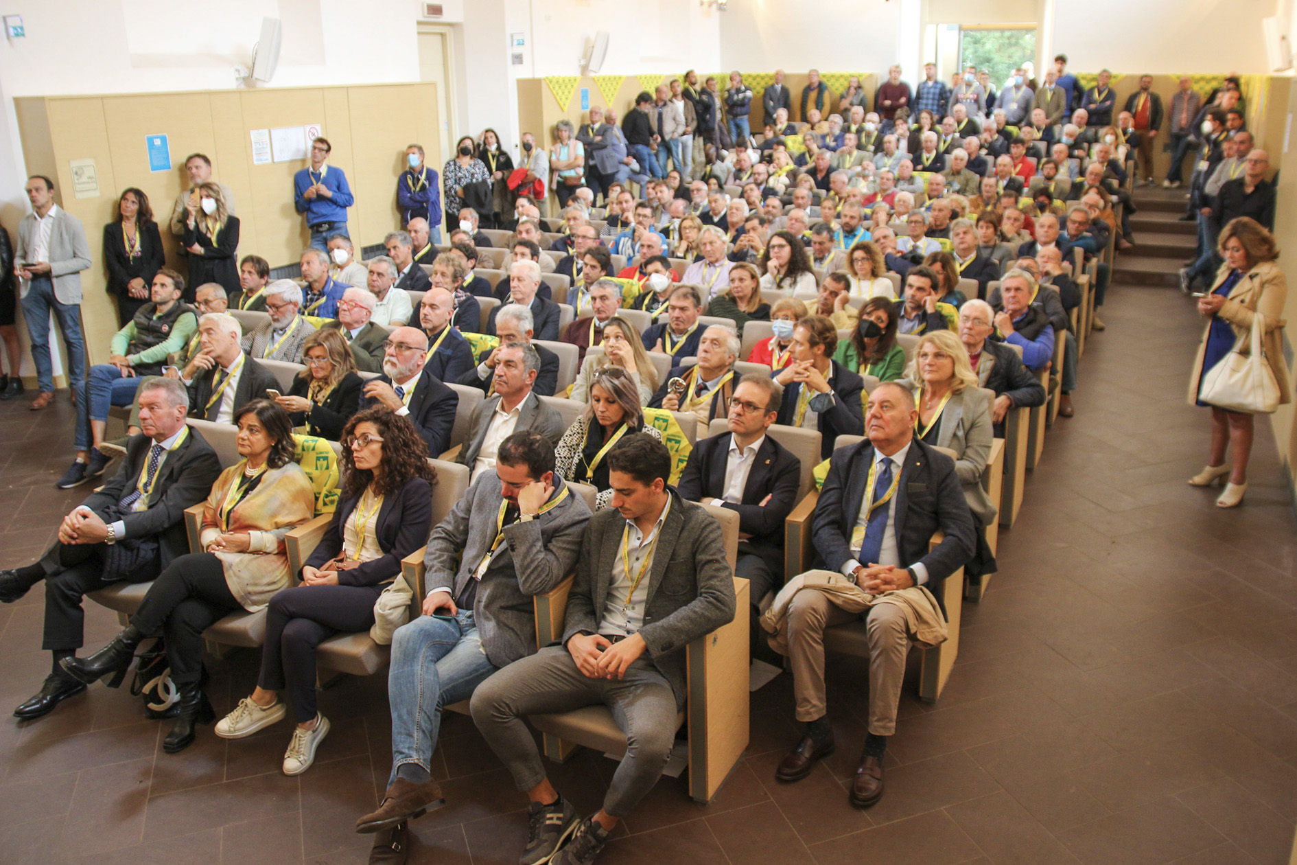 La platea dell'incontro organizzato da Coldiretti Pavia