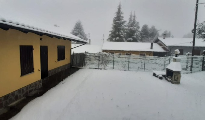 In Oltrepò Pavese è arrivata la prima neve