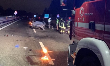 Incidente stradale sulla A7: tre auto coinvolte e autostrada chiusa