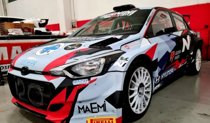 Davide Nicelli Jr al 2° Pavia Rally Circuit su Hyndai I20 Rally2