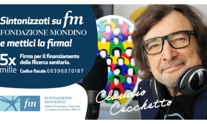 Claudio Cecchetto per Fondazione Mondino di Pavia:  “Voglio farvi conoscere il talento di questi ricercatori”