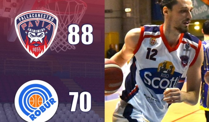 Una super Riso Scotti si prende la vetta della classifica, battuta Saronno 88-70