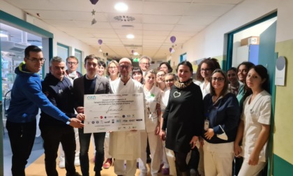 Donati 6mila euro alla Terapia Intensiva Neonatale del San Matteo grazie all'evento di Paviapnea
