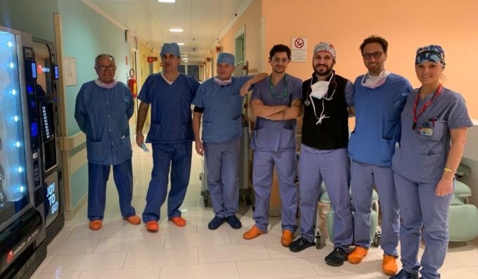 Intervento all’avanguardia all’Istituto di Cura Città di Pavia: enorme aneurisma soprarenale trattato per via percutanea