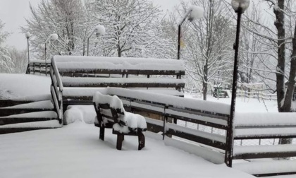 Temperature in picchiata... e la neve ricompare sulle colline dell'Oltrepò Pavese