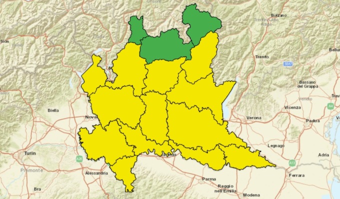 Torna il maltempo in Lombardia, in arrivo nuovi rovesci e temporali: allerta meteo in provincia di Pavia