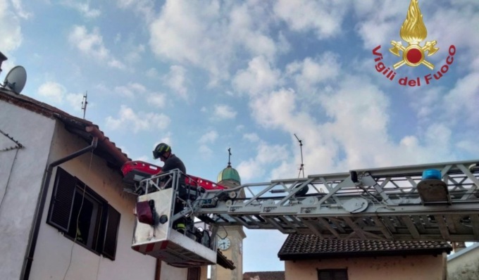 Donna soccorsa a Marcignago dai Vigili del Fuoco