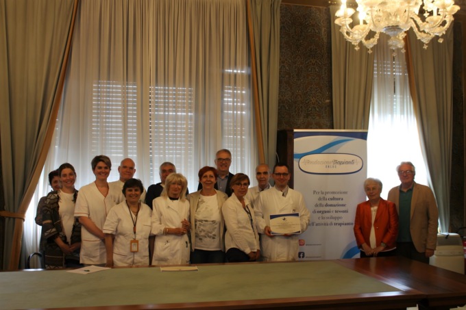 “Stella di Fondazione Trapianti”, al San Matteo il riconoscimento della Fondazione Trapianti onlus