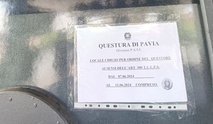 Aggressioni e liti, il Questore chiude la discoteca “Le Rotonde” di Garlasco