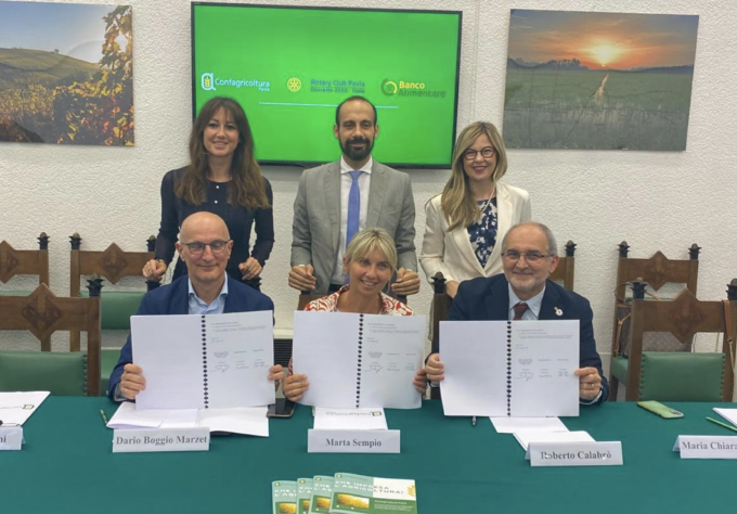 Diritto al Cibo, le eccedenze delle aziende agricole pavesi in beneficenza al Banco Alimentare