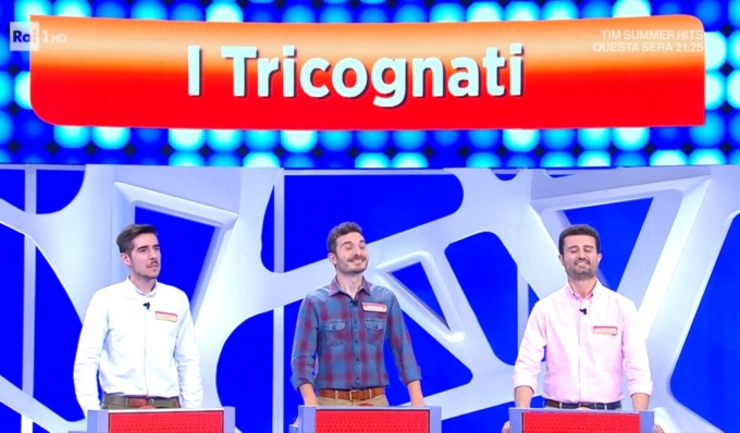 Reazione a Catena: nella puntata di venerdì i nuovi campioni sono i “Tricognati” dall’Oltrepò Pavese