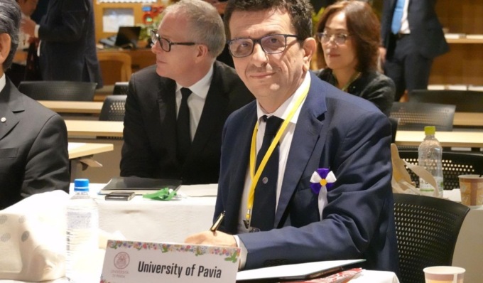 Il Rettore dell’Università di Pavia a Hiroshima firma la Dichiarazione Internazionale per la Pace