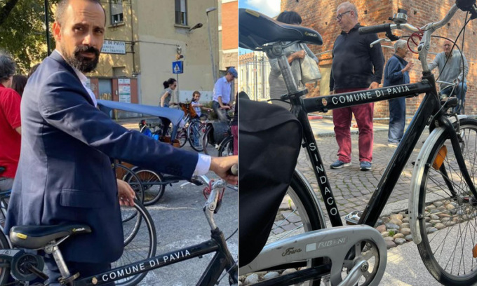 Sindaco Lissia in bicicletta: “Recuperata da un magazzino, diventa il mio mezzo di servizio ufficiale”