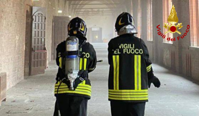 Scatta l’allarme antincendio al Castello Visconteo di Pavia, chiusi i Musei Civici