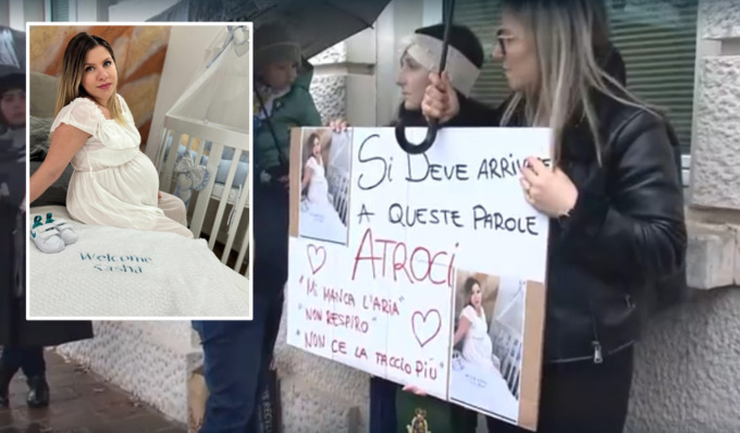 Morta di parto, presidio al San Matteo per chiedere giustizia per Andreea Antochi