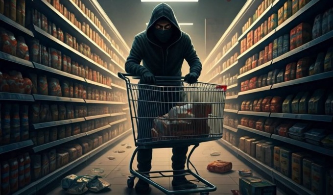 Entra di notte in un supermercato forzando la porta laterale del negozio, ma scatta l’allarme