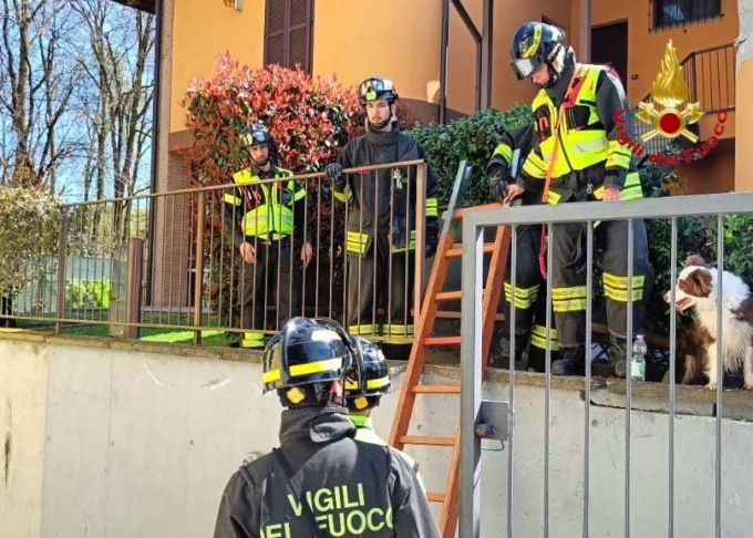 Esplosione villa a Villanterio, l'intervento dei Vigili del Fuoco di Pavia e di Lodi