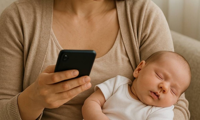 Mamme e smartphone: anche brevi distrazioni digitali possono turbare i neonati