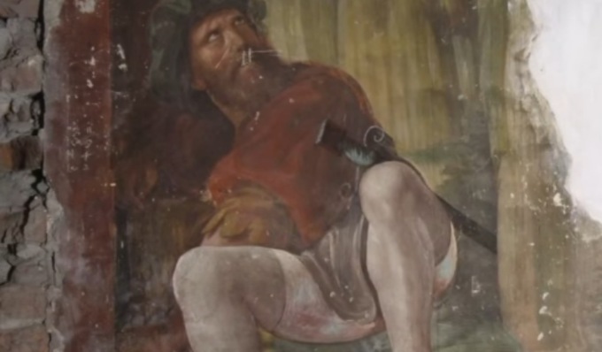 Durante lavori di restauro riaffiora un affresco rinascimentale nell’ex chiesa di San Marino