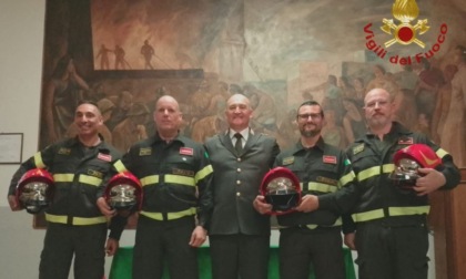 Quattro nuovi Capi Squadra entrano in servizio al Comando dei Vigili del Fuoco di Pavia