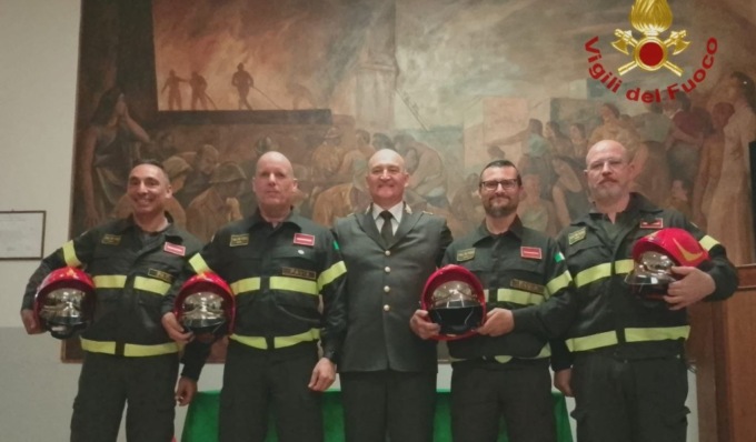 Quattro nuovi Capi Squadra entrano in servizio al Comando dei Vigili del Fuoco di Pavia