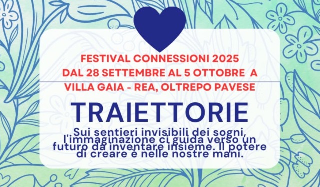 Festival delle Connessioni 2025: “Traiettorie” tra arte, cultura e solidarietà