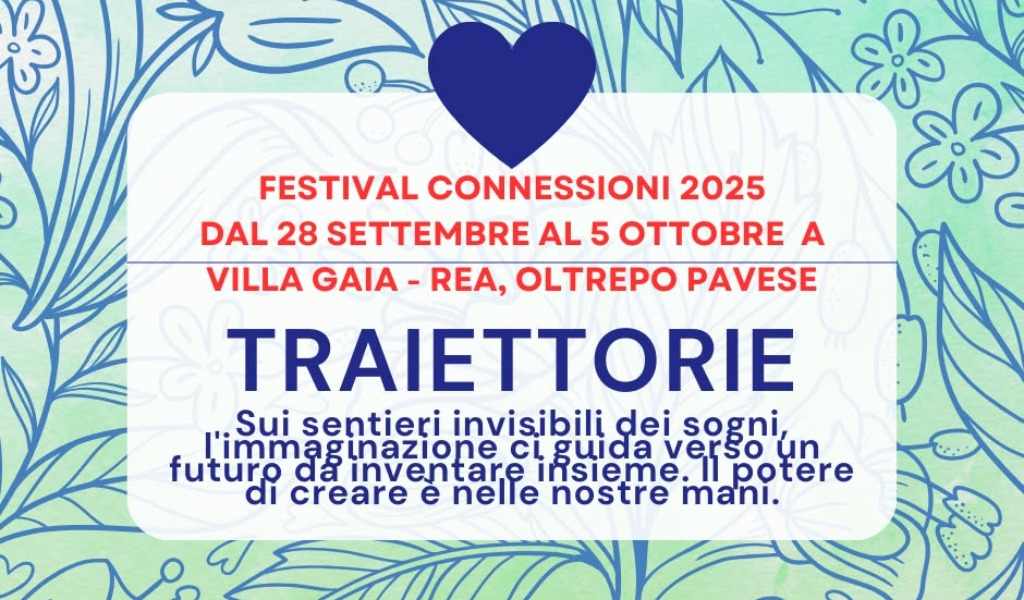 Festival delle Connessioni 2025: “Traiettorie” tra arte, cultura e solidarietà