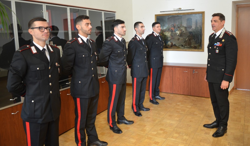 “Training on the job”: cinque allievi marescialli in formazione sul campo a Pavia