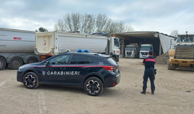 Sequestri e perquisizioni per gestione illecita di rifiuti nel cantiere del nuovo polo logistico di Gropello