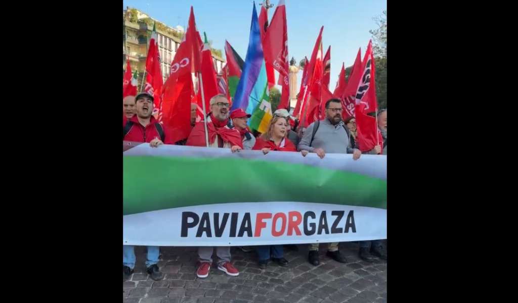 Pavia in piazza per la Palestina: oltre 1.800 persone in corteo per le vie della città