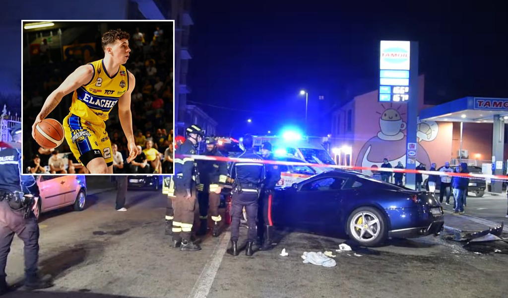 Si schianta contro un muro con la Ferrari, gravissimo Matteo Bettanti ex giocatore della Vigevano Basket