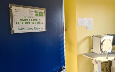 Inaugurato al San Matteo l’ambulatorio di Elettrofisiologia Oculare intitolato al Dottor Ruberto