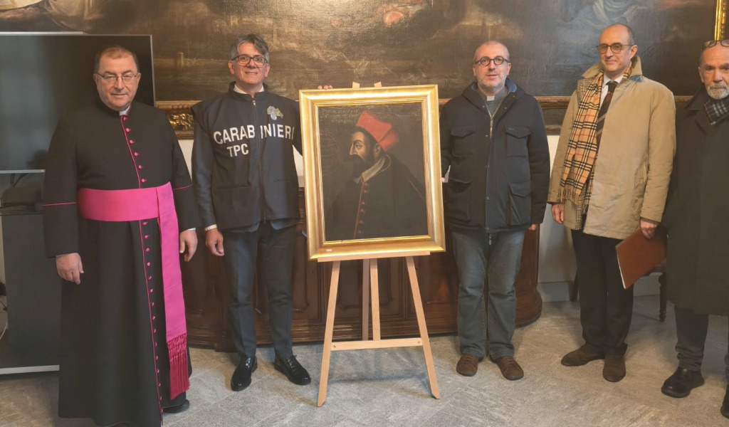 Restituito alla chiesa di San Primo e Feliciano di Pavia un dipinto rubato 40 anni fa
