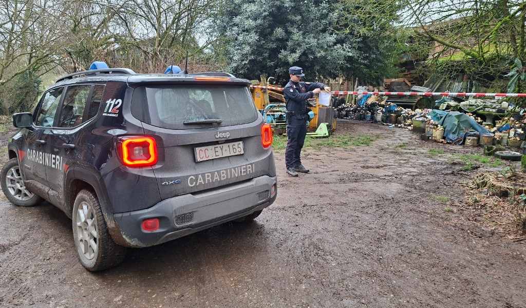 Maxi discarica abusiva in area protetta a Miradolo: sequestrata area di 10mila metri quadrati