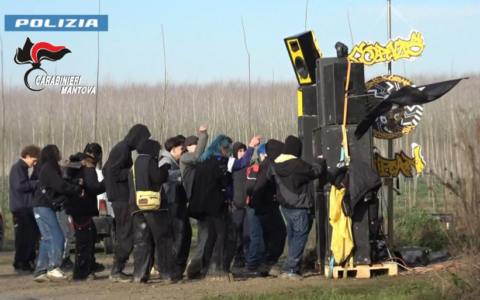 Rave party abusivo nel Mantovano: c’erano anche giovani di Pavia tra i 42 denunciati del “blitz sul Po”