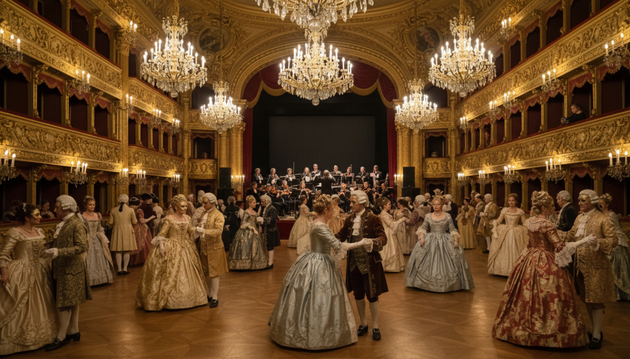 Il Gran Ballo di Carnevale: il Teatro Fraschini si trasforma in una festa settecentesca