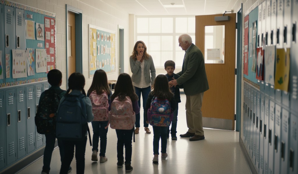 Nonno entra in aula e schiaffeggia bambino accusandolo di bullismo contro la nipote