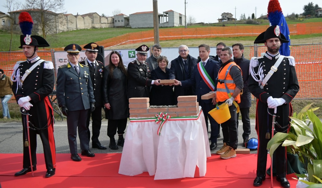 A Zavattarello posata la prima pietra della nuova Caserma dei Carabinieri