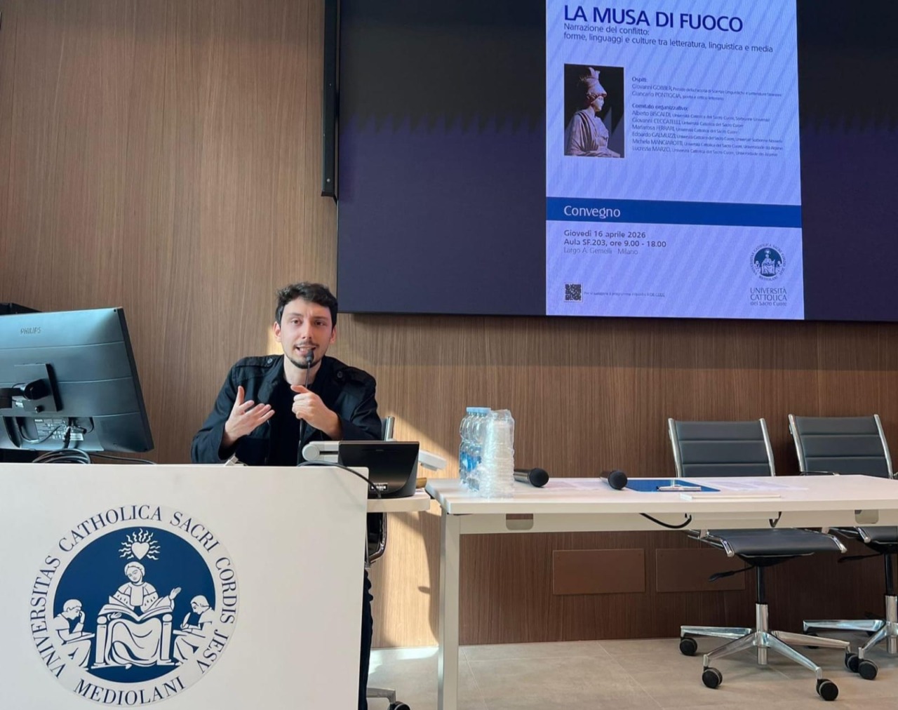 “La Musa di Fuoco”: Alberto Biscaldi porta alla Cattolica un convegno che rilegge i conflitti di ieri e di oggi