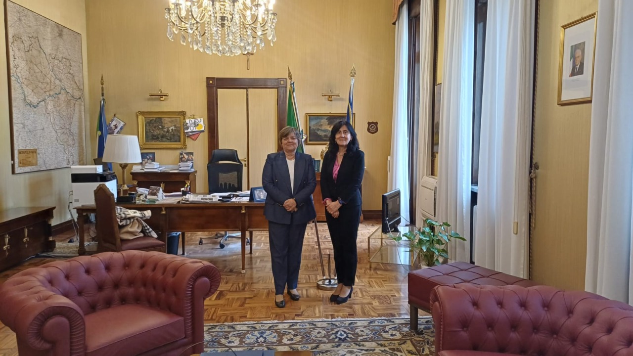 Palazzo Malaspina: il Prefetto De Carlini accoglie il nuovo Presidente del Tribunale