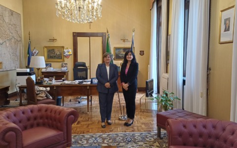 Palazzo Malaspina: il Prefetto De Carlini accoglie il nuovo Presidente del Tribunale