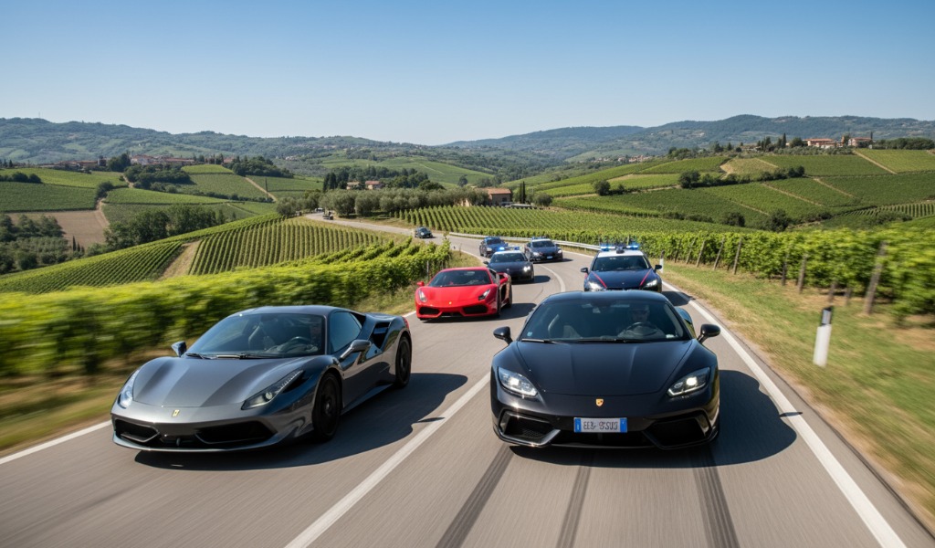 Corse clandestine tra le colline dell’Oltrepò: sette denunciati e tre auto confiscate
