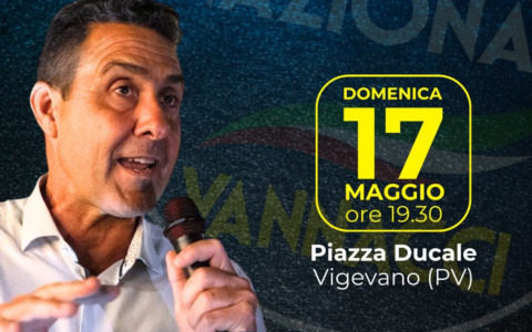 Roberto Vannacci a Vigevano: evento elettorale e la presentazione della lista civica