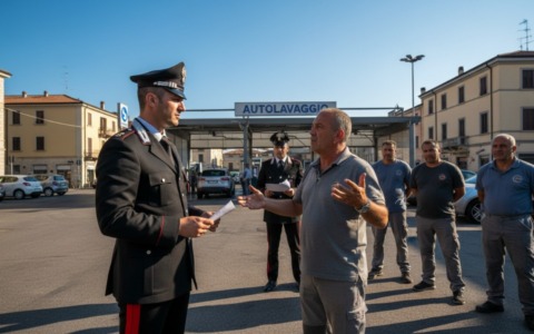 Blitz dei Carabinieri in un autolavaggio: tre lavoratori in nero e clandestini, attività chiusa