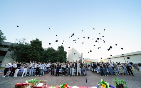 Alberto Biscaldi ospite alla cerimonia dei diplomi del liceo Omodeo di Mortara