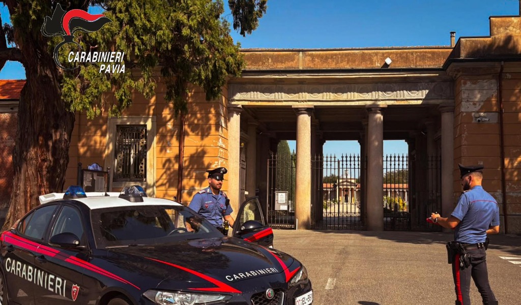Maxi furto di rame al cimitero di Verrua Po: quattro persone arrestate