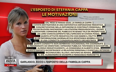 Garlasco, esposto di Stefania Cappa: “Una regia coordinata per indirizzare le accuse su di noi”